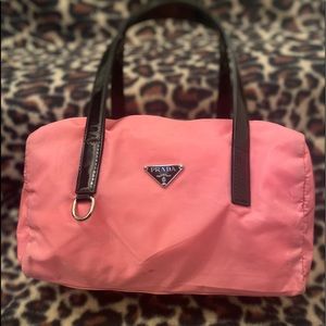 Prada pink nylon vintage bag